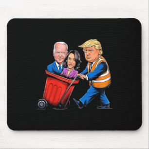 Garge For Trump 2024 Funny Time To Take Out Garge Mouse Mat