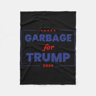 Garge For Trump 2024 Funny Trump Supporter 1  Fleece Blanket