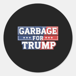 Garge For Trump 2024 Make American Great Again Tee Classic Round Sticker