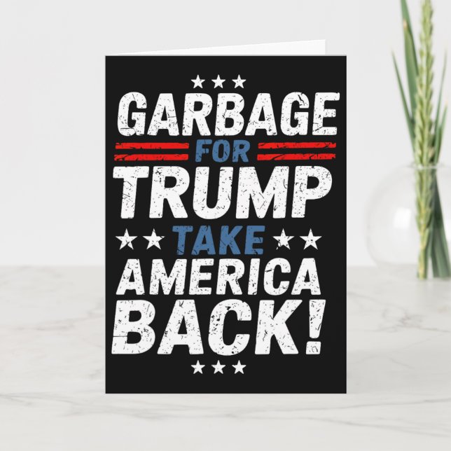Garge For Trump Take America Ck Presidential Elect Card (Front)