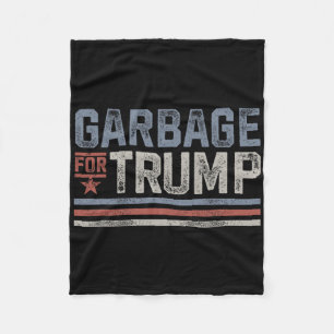 Garge For Trump Trash Trump 2024 Vintage Garge For Fleece Blanket