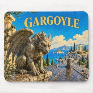 Gargoyle, Gothic Fantasy Monster Mouse Mat