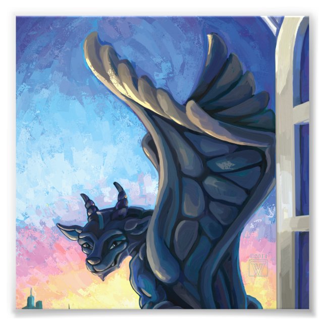 Gargoyle Guardian Photo Print (Front)