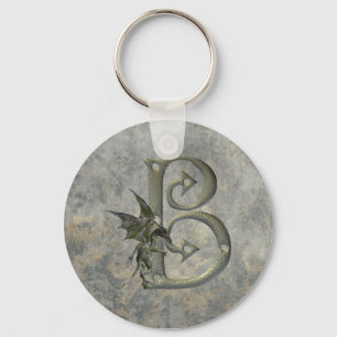 Gargoyle Monogram B Key Ring