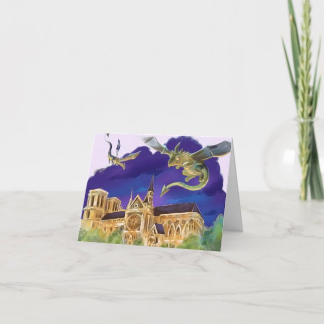 Gargoyle Notre Dame - Paris Card (Front)