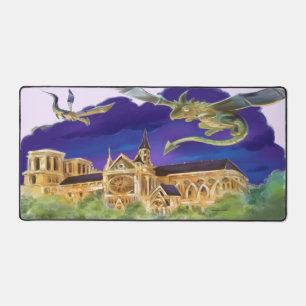 Gargoyle Notre Dame - Paris Desk Mat