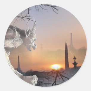 Gargoyle of Notre-Dame Classic Round Sticker