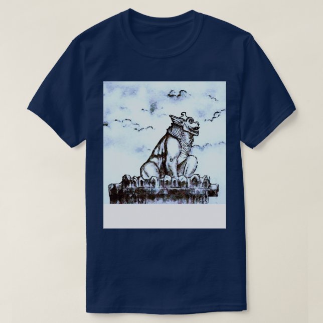 Gargoyle on the old tower T-Shirt (Design Front)