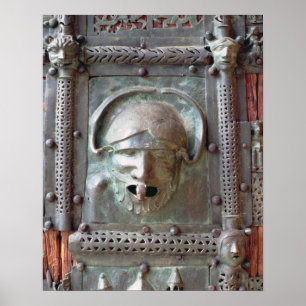 Gargoyle panel from the left door of the portal, 1 poster