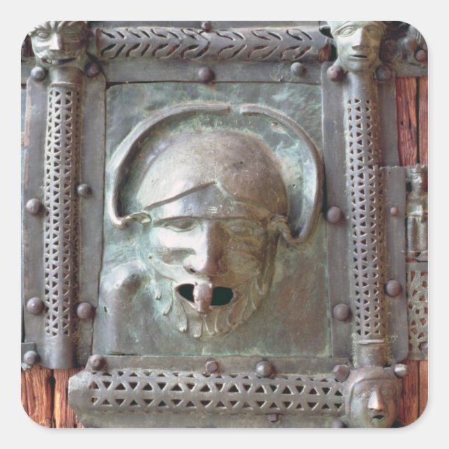 Gargoyle panel from the left door of the portal, 1 square sticker (Front)