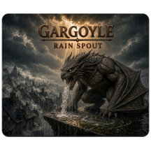 Gargoyle Rain Spout Dark Realism