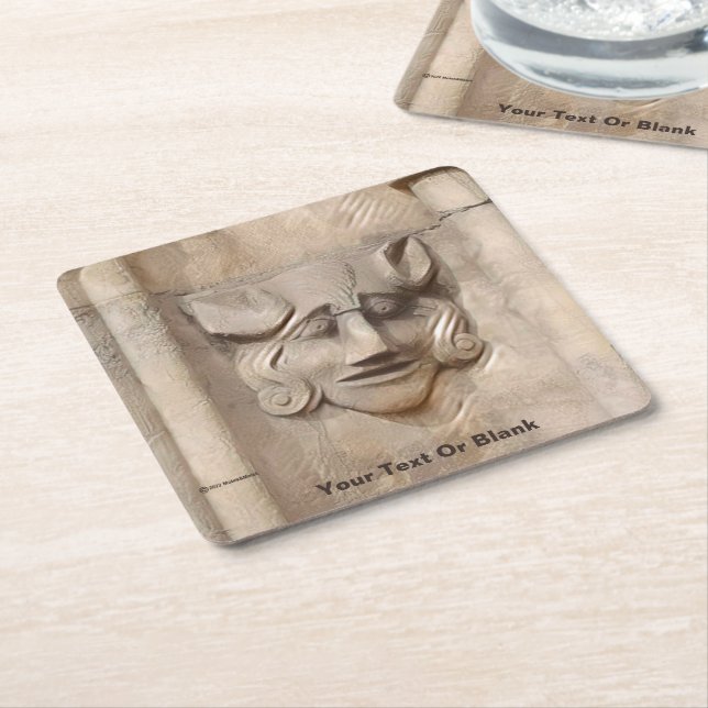 Gargoyle - St. Mary's - Beverley  Square Paper Coaster (Angled)