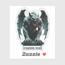 Gargoyle Statue –  Custom Text & Cut Vinyl Sticker