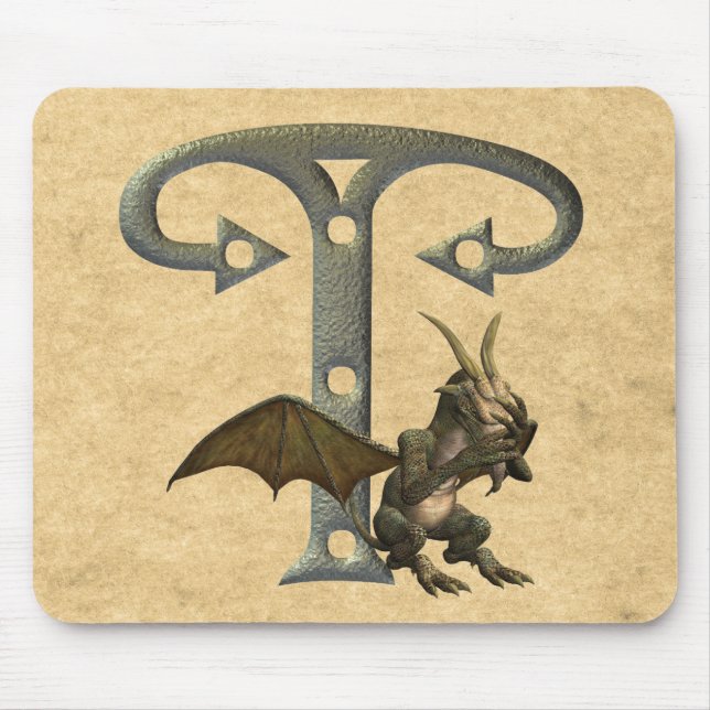 Gargoyles Monogram T Mouse Mat (Front)