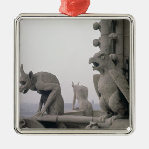 Gargoyles on the balustrade of the Grande Metal Tree Decoration