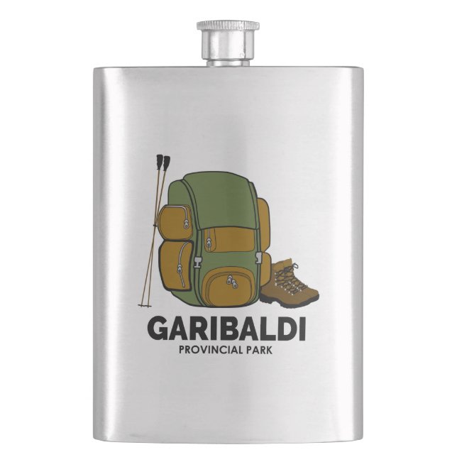 Garibaldi Provincial Park Backpack Hip Flask (Front)
