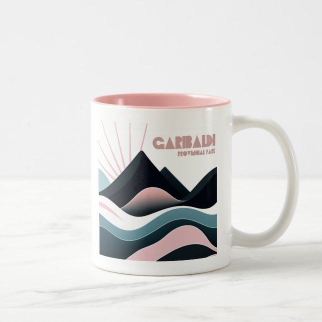 Garibaldi Provincial Park Coloured Hills Two-Tone Coffee Mug (Right)