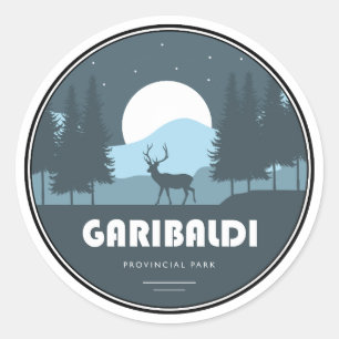 Garibaldi Provincial Park Deer Classic Round Sticker