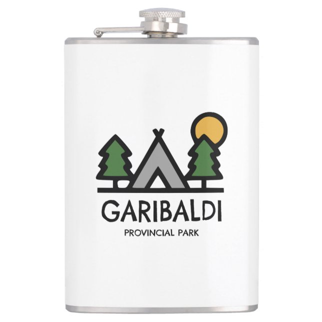 Garibaldi Provincial Park Hip Flask (Front)