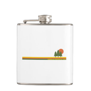 Garibaldi Provincial Park Pine Trees Sun Hip Flask