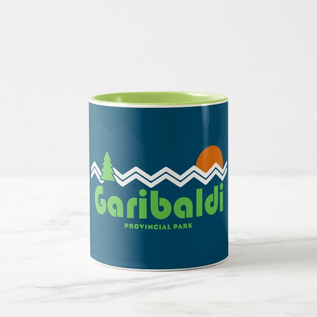 Garibaldi Provincial Park Retro Two-Tone Coffee Mug (Center)