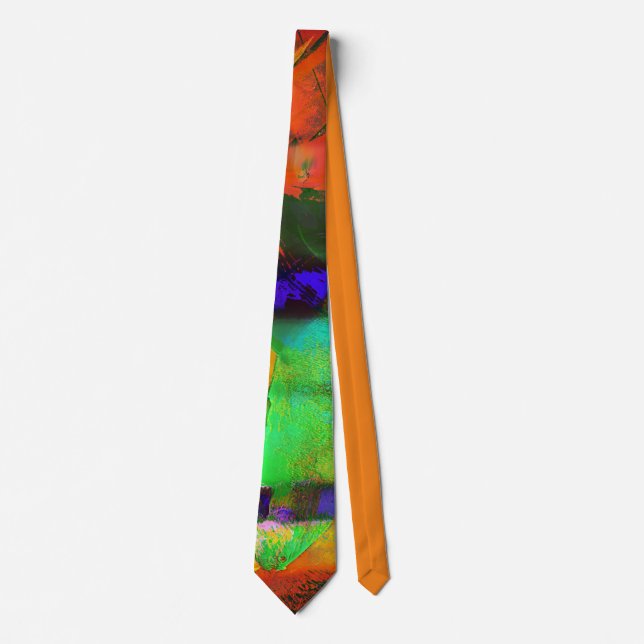 Garish Green Fish Necktie (Front)