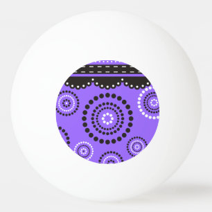 Garland ARTdeco black white + your backgr. colour Ping Pong Ball