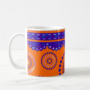 Garland ARTdeco violet blue + your backgr. colour Coffee Mug