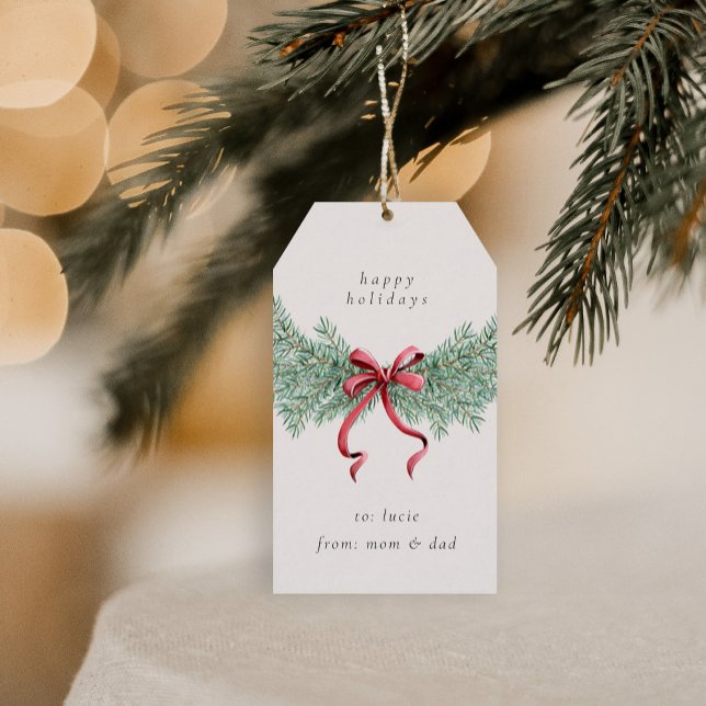 Garland Christmas Gift Tag (Creator Uploaded)