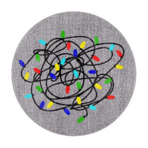 Garland Christmas Lights-87878 Cutting Board