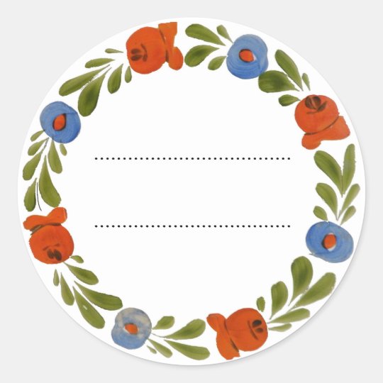 Garland Classic Round Sticker