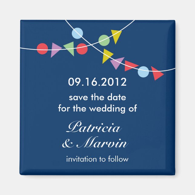 Garland Save the Date Magnet (Front)
