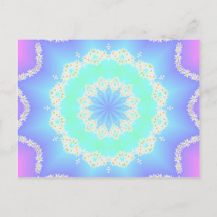 Garlands of daisies postcard