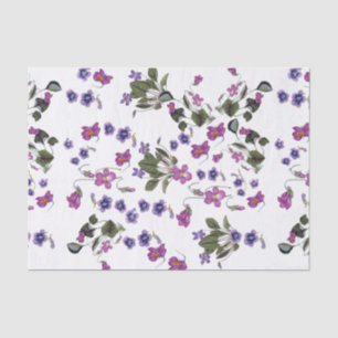 Garlands of Violets Floral Tissue Paper 10x15