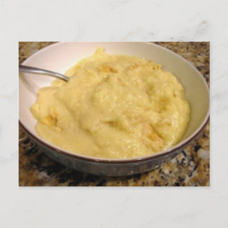 Garlic and Cheese Grits Recipe Postcard