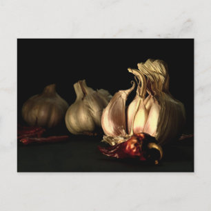 Garlic and Chilli Pepper Spices Postcard