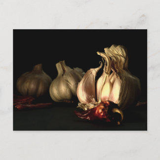 Garlic and Chilli Pepper Spices Postcard