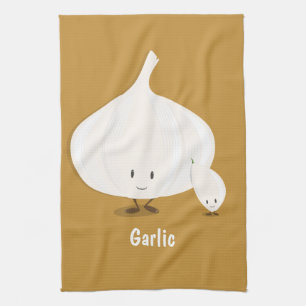 Garlic and Clove characters Kitchen Towel