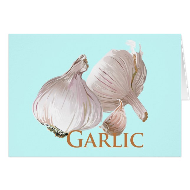 Garlic and Garlic Clove (Front Horizontal)
