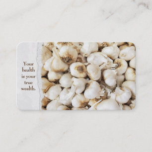 Garlic At the Market Business Card