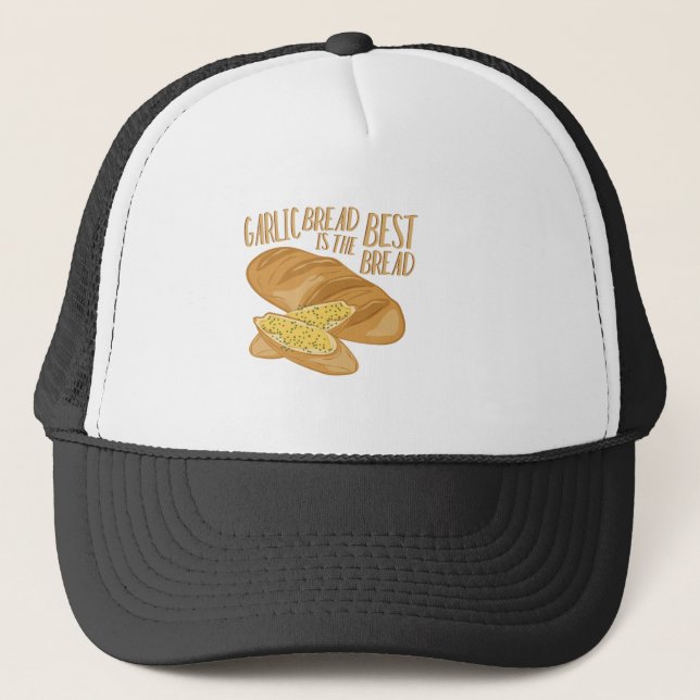 Garlic Bread Trucker Hat (Front)
