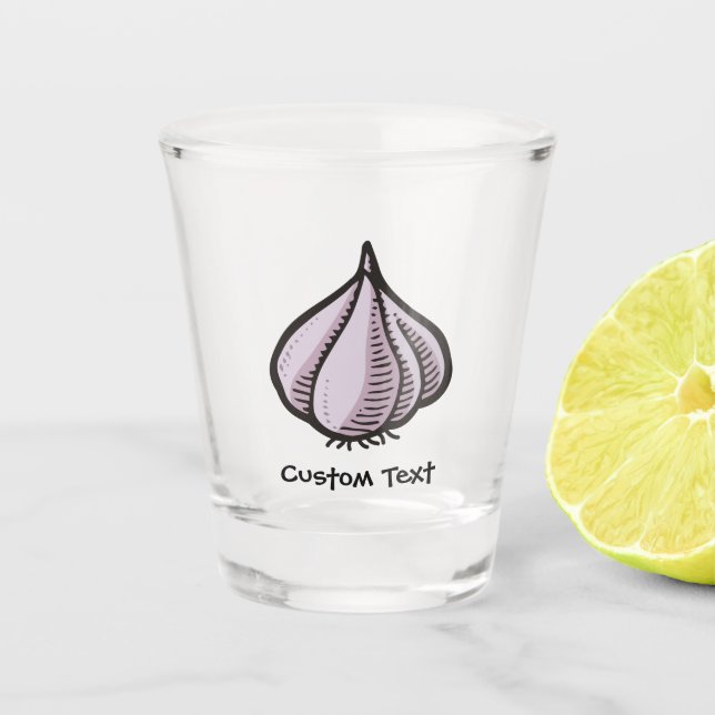 Garlic Bulb Shot Glass (Front)