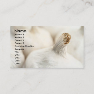 Garlic bulbs business card