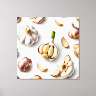 garlic canvas print