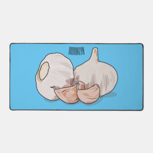 Garlic cartoon illustration   desk mat