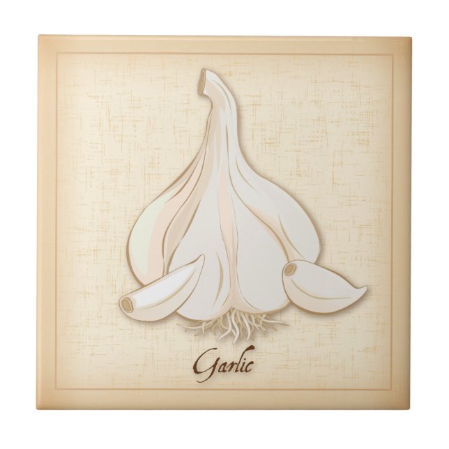 Garlic Ceramic Tile (Front)