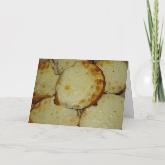 "Garlic Cheese Bread" Thank You Card (Front)