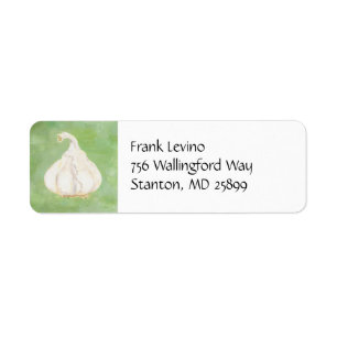 Garlic Clove address label