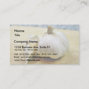 Garlic Cloves Still Life Business Card