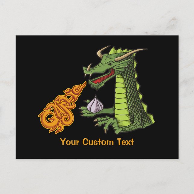 Garlic Dragon Postcard (Front)